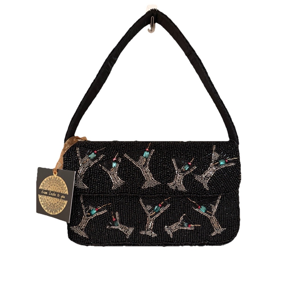 Handmade Made In India Viral Small Scattered Martini Shoulder Beaded Bag New